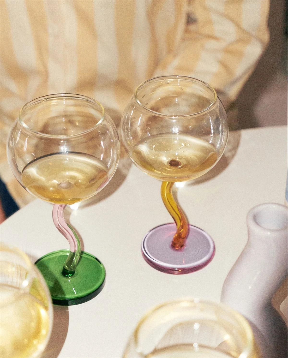 Wavy Wine Glass