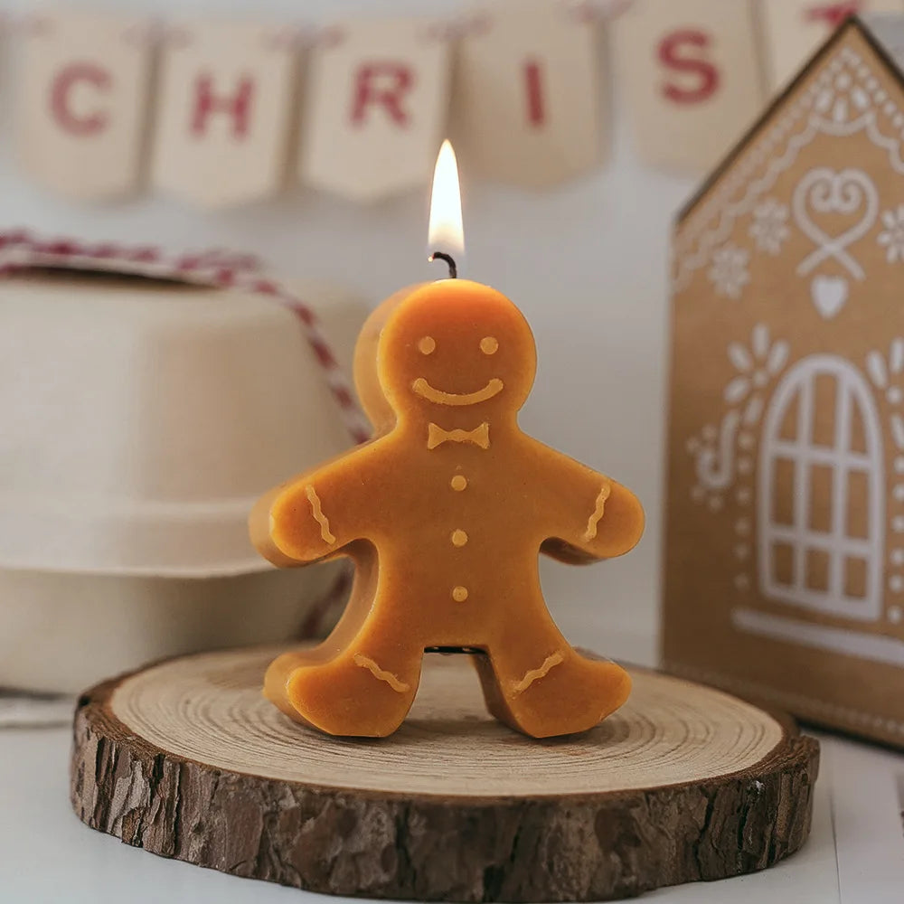 Gingerbread Man Candle