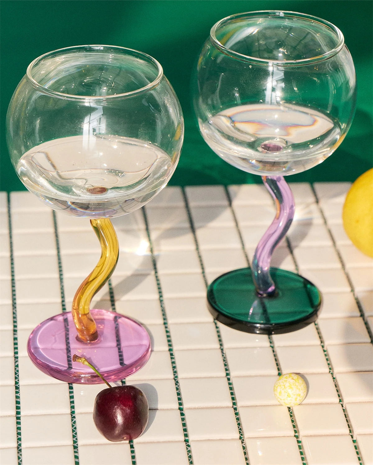 Wavy Wine Glass
