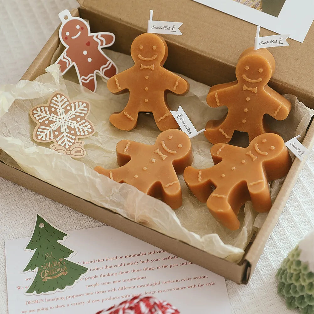 Gingerbread Man Candle