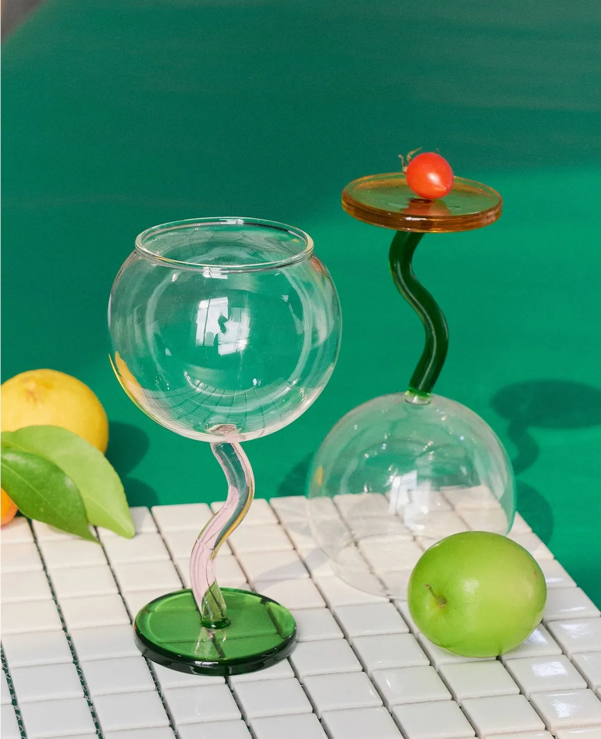 Wavy Wine Glass