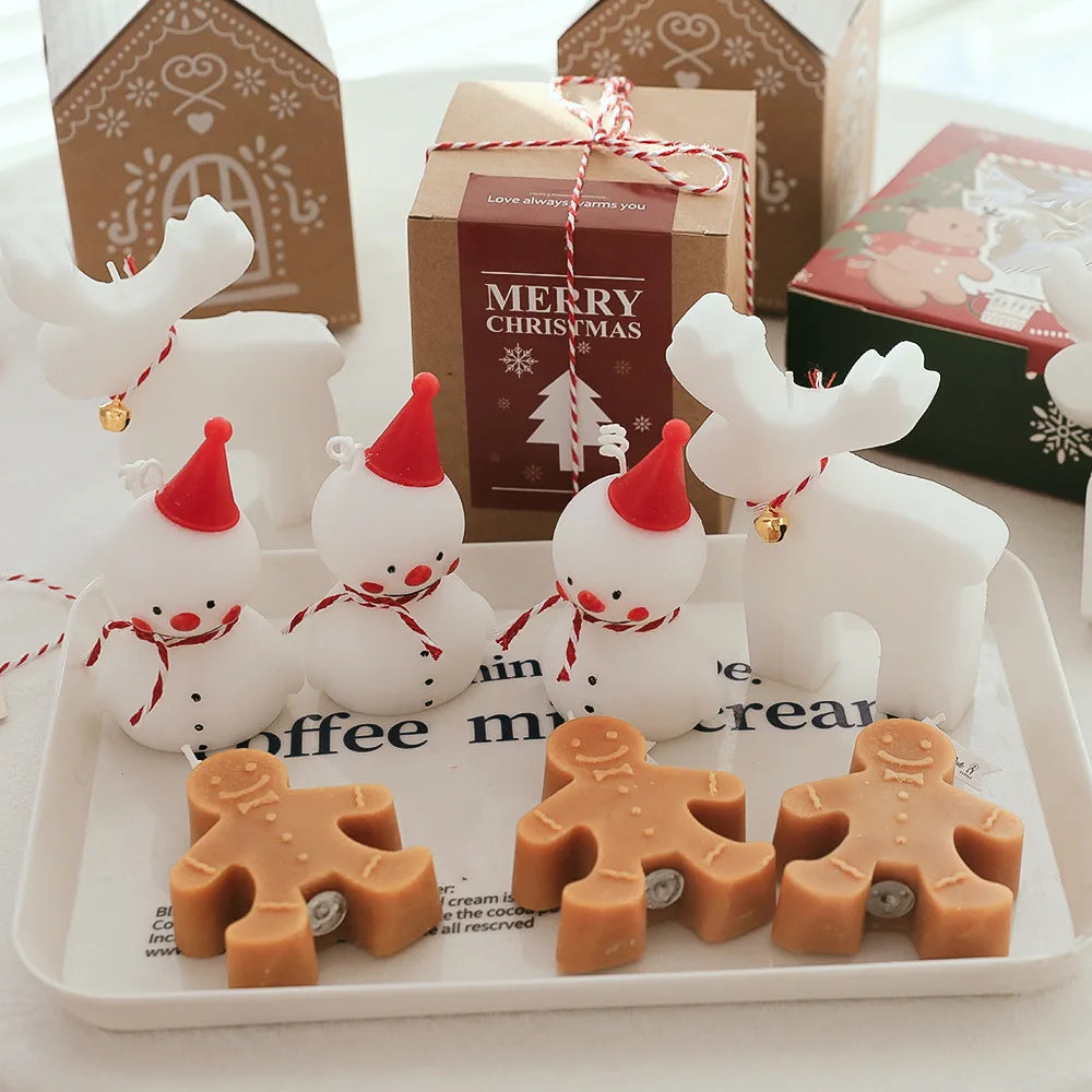 Gingerbread Man Candle