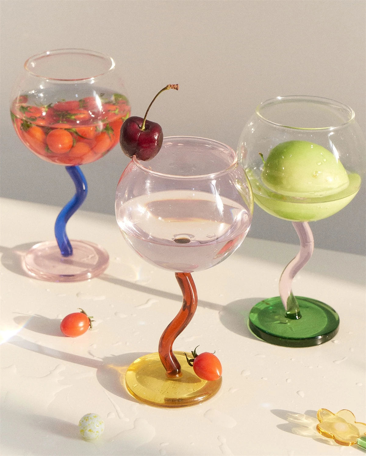 Wavy Wine Glass