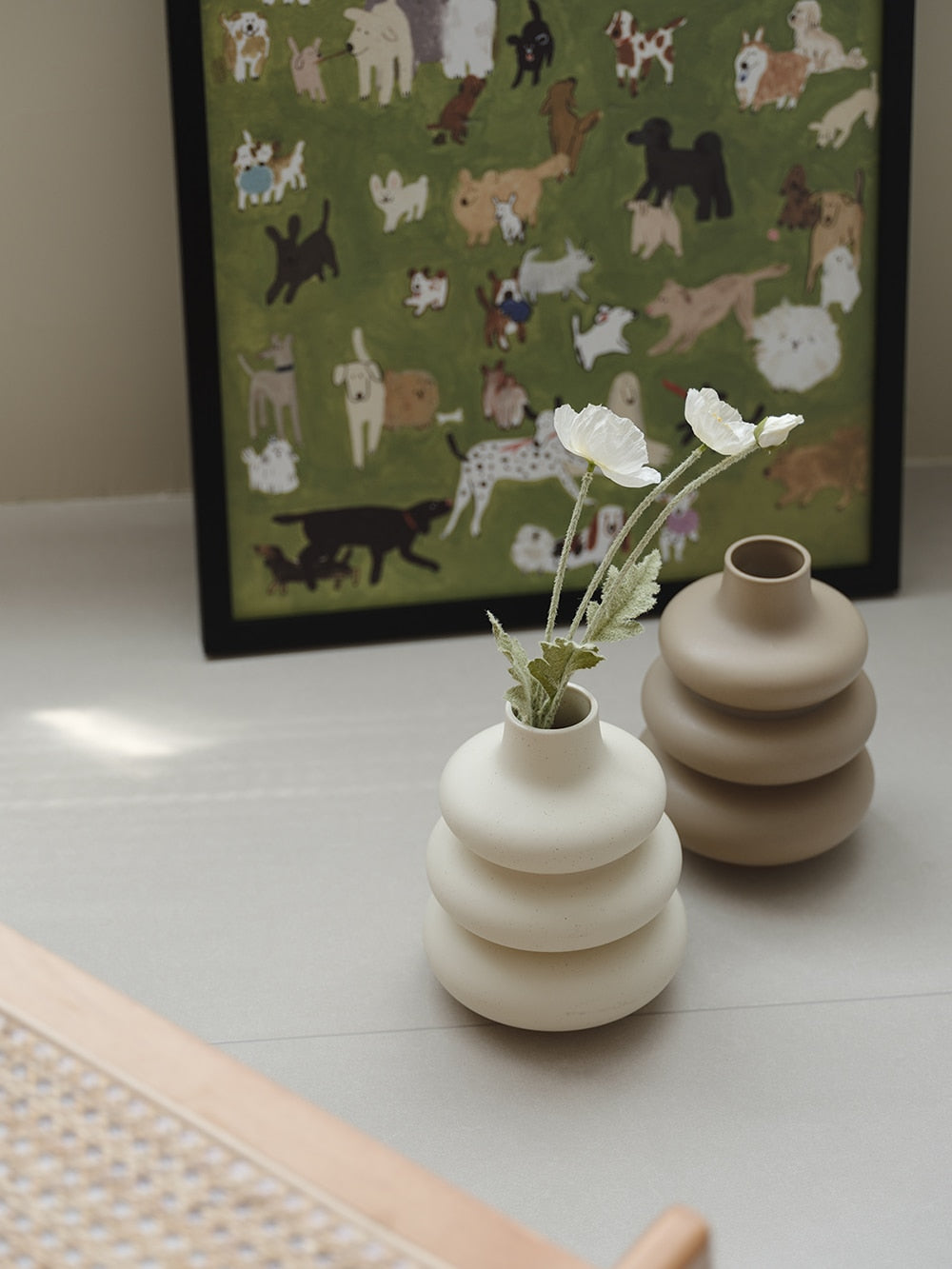 Neutral Bubble Vase