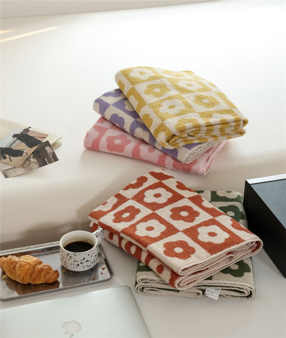 Retro Floral Towel