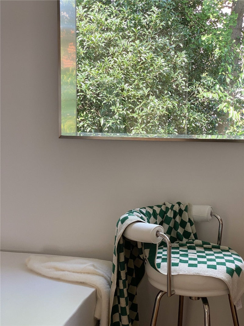 Retro Checkered Towel