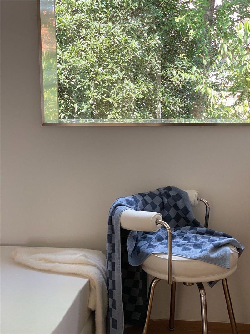 Retro Checkered Towel