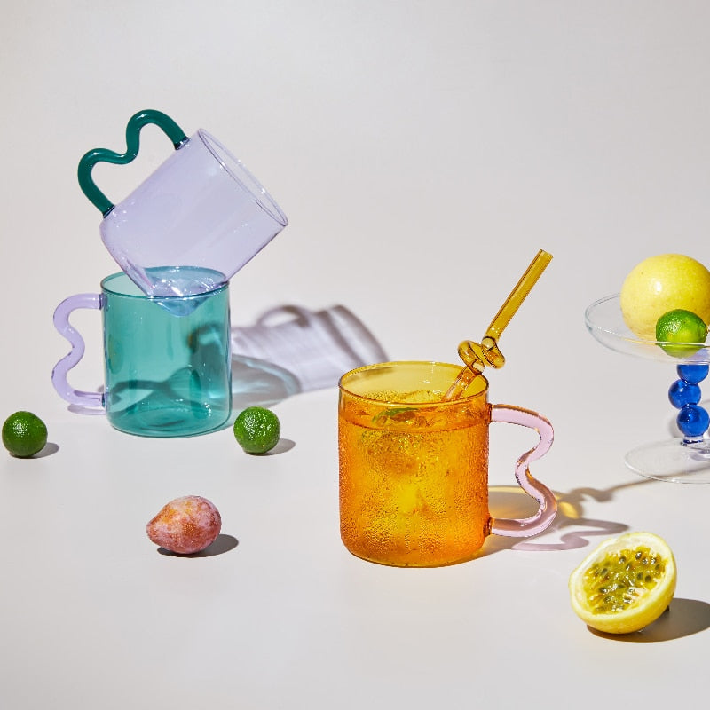 Colorful Glass Straws