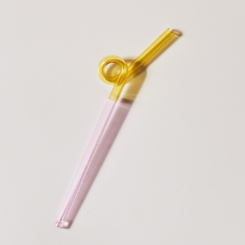 Colorful Glass Straws