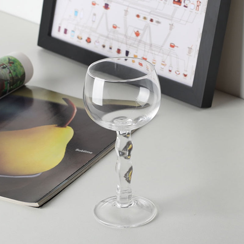 Vintage Wavy Cocktail Glass