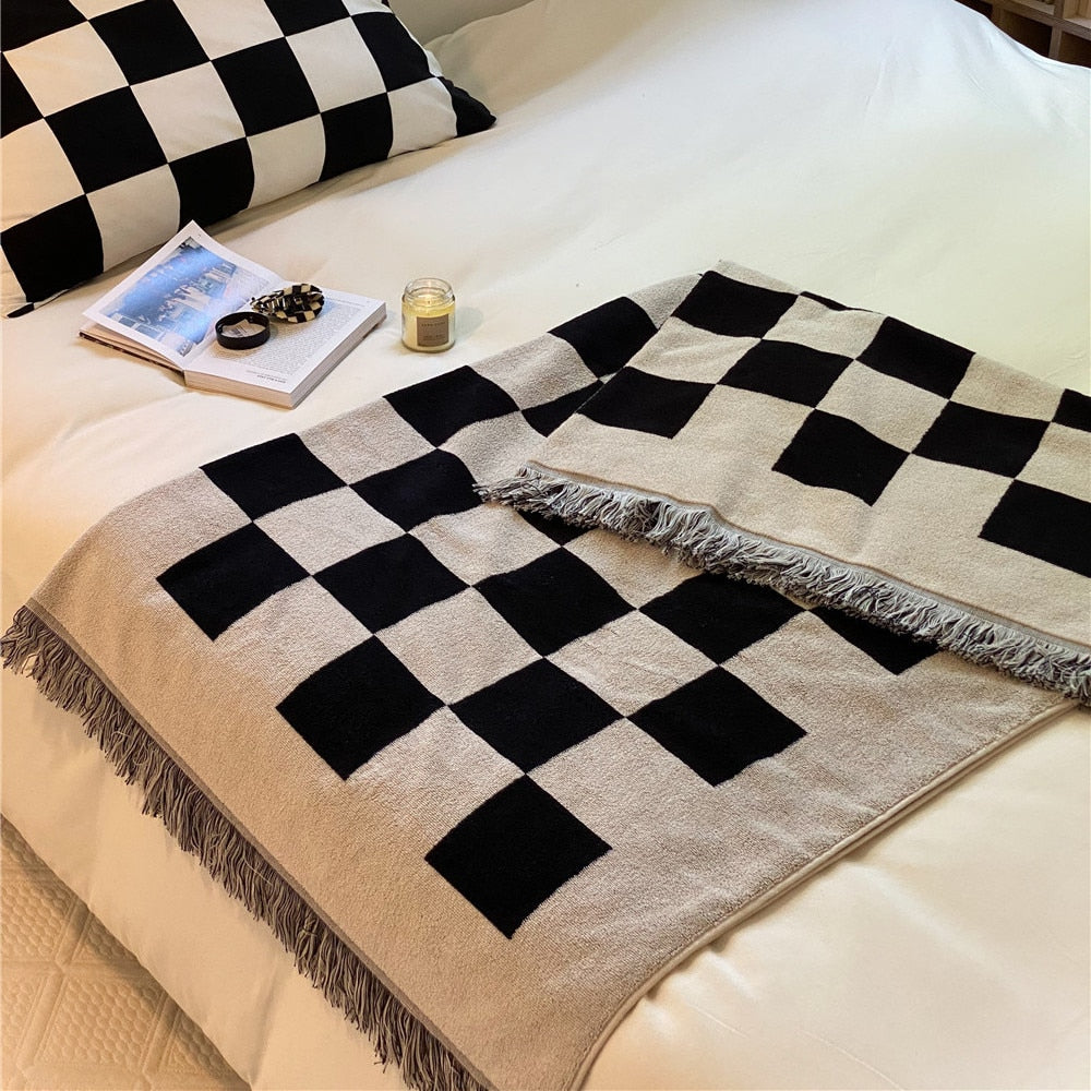Checkered Throw Blanket