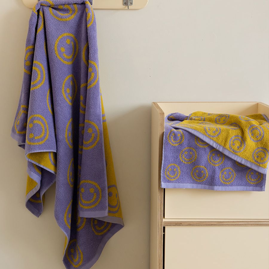 90s Smiley Face Towel