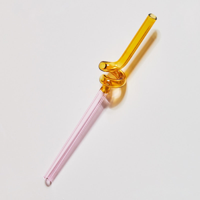 Colorful Glass Straws