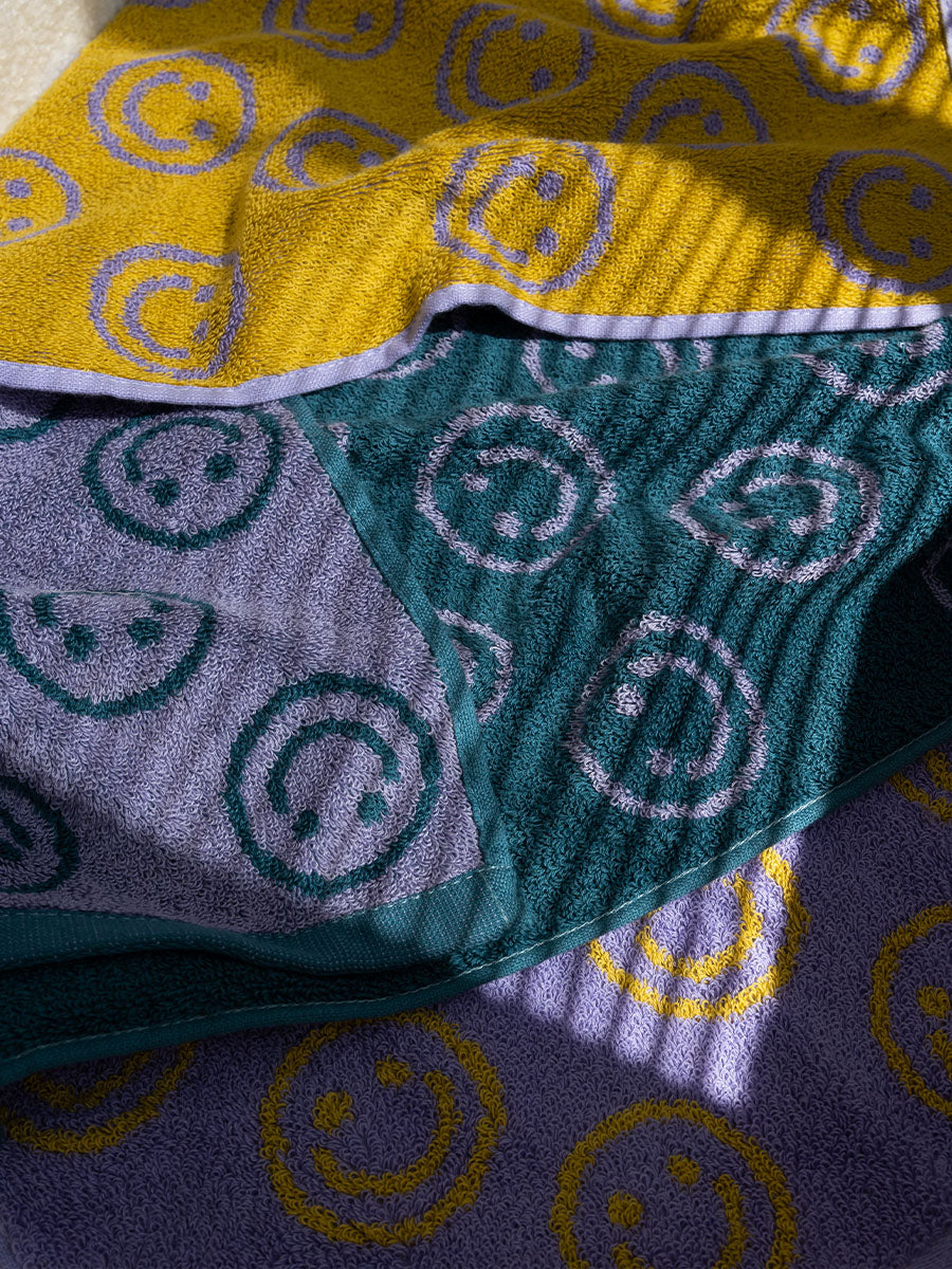 90s Smiley Face Towel