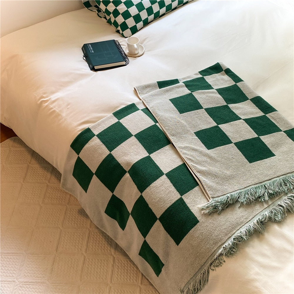 Checkered Throw Blanket