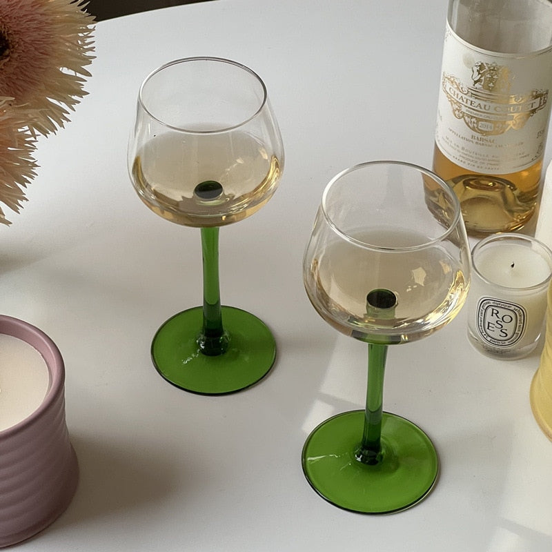 Emerald Wine Glass