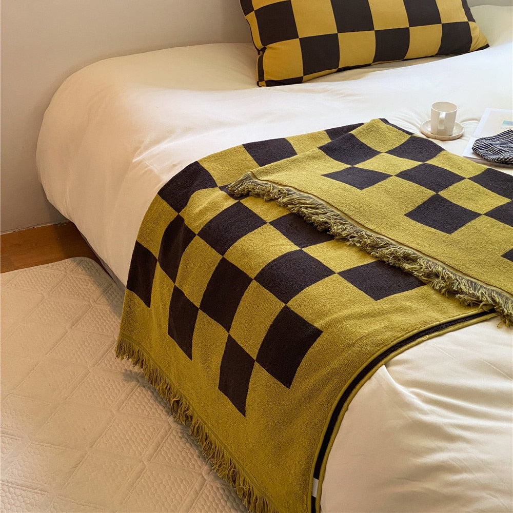 Checkered Throw Blanket