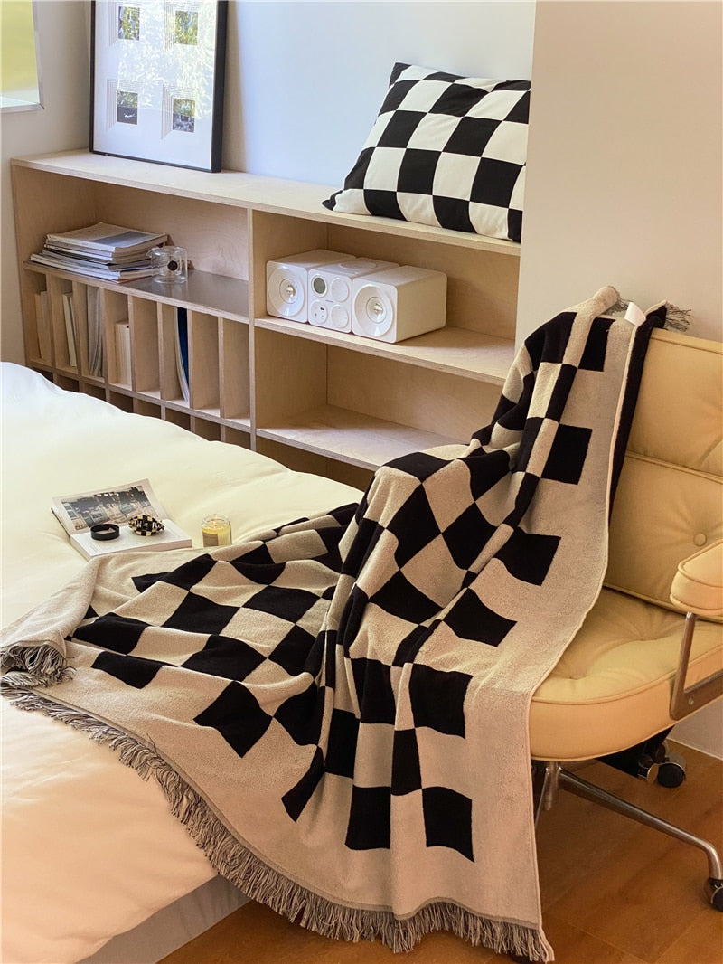 Checkered Throw Blanket