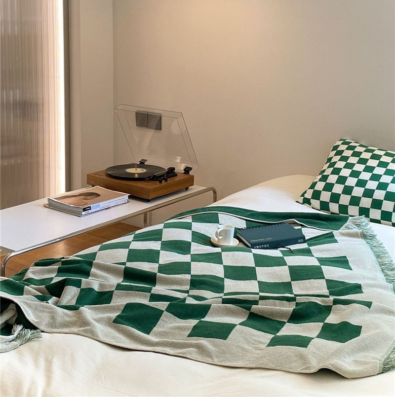 Checkered Throw Blanket