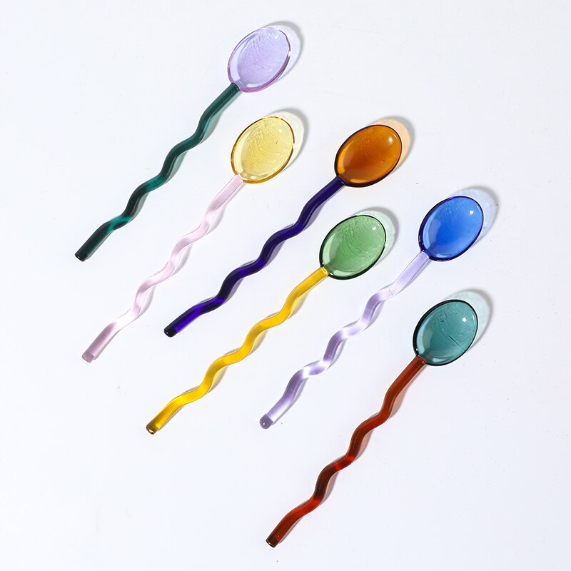 Colorful Glass Spoon