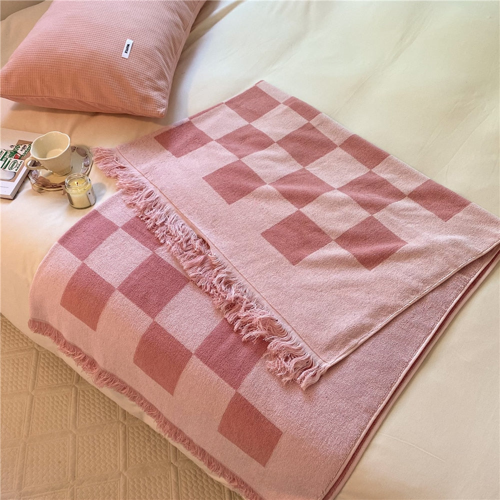 Checkered Throw Blanket