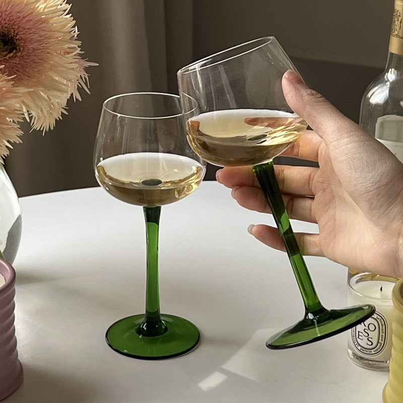 Emerald Wine Glass