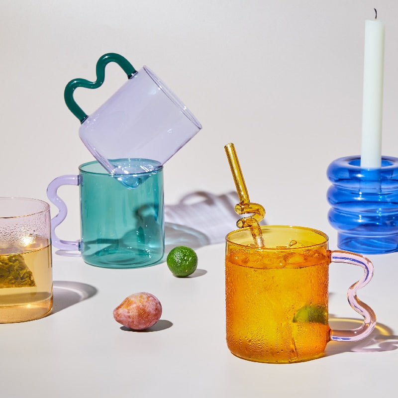 Colorful Glass Straws