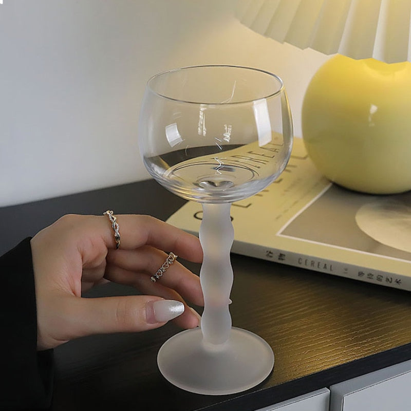 Vintage Wavy Cocktail Glass