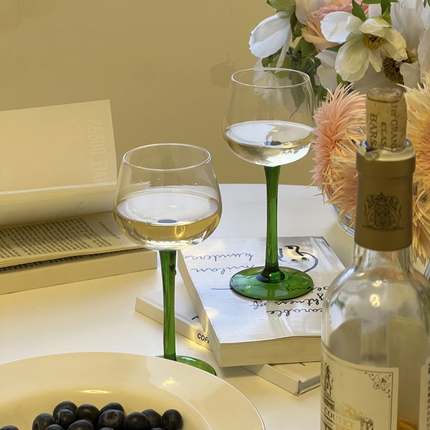 Emerald Wine Glass