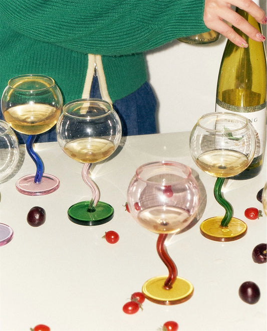 Wavy Wine Glass