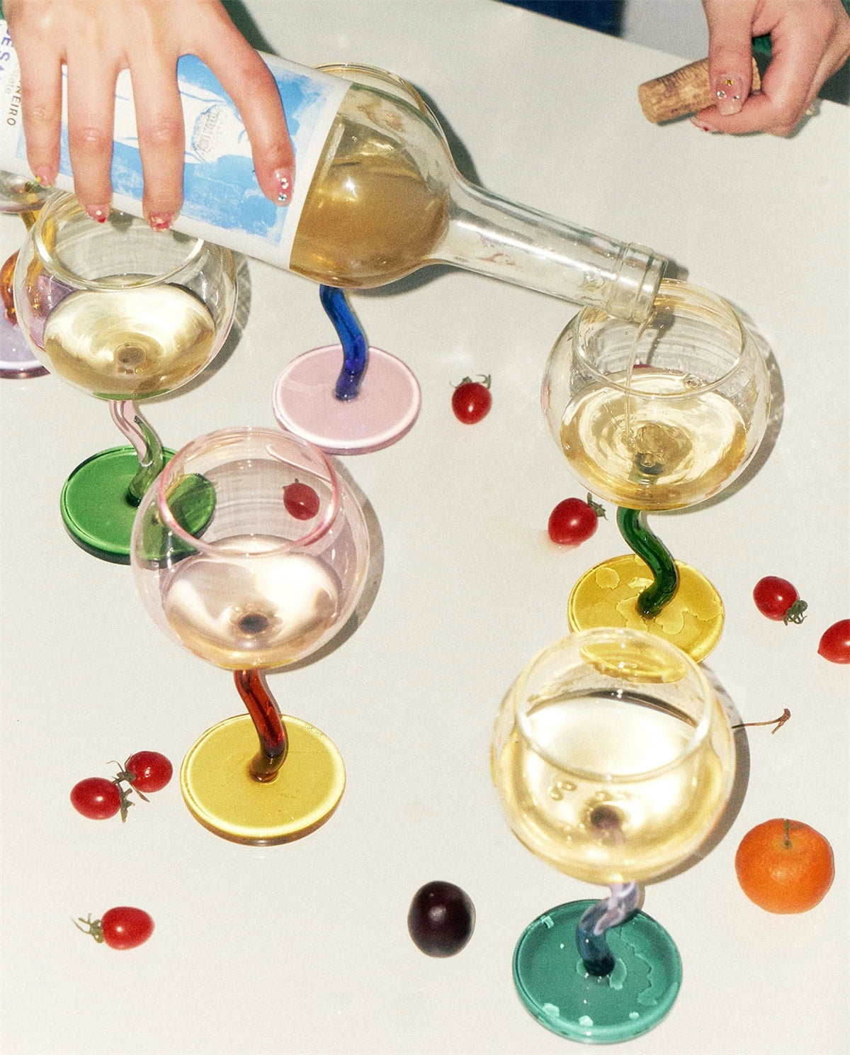 Wavy Wine Glass
