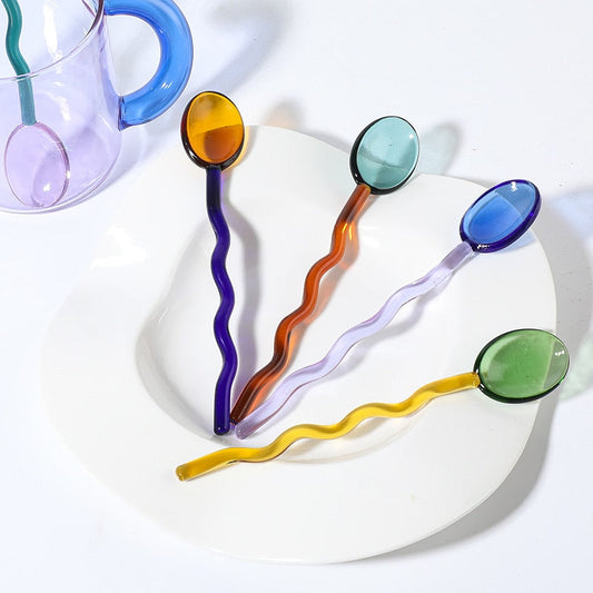 Colorful Glass Spoon