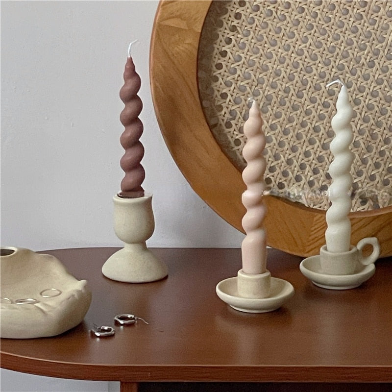 Spiral Candles - Set of 2