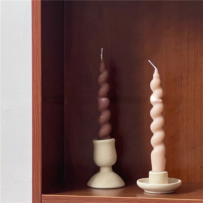 Spiral Candles - Set of 2